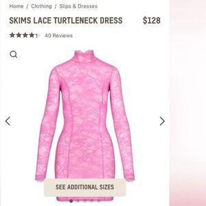 Skims lace dress